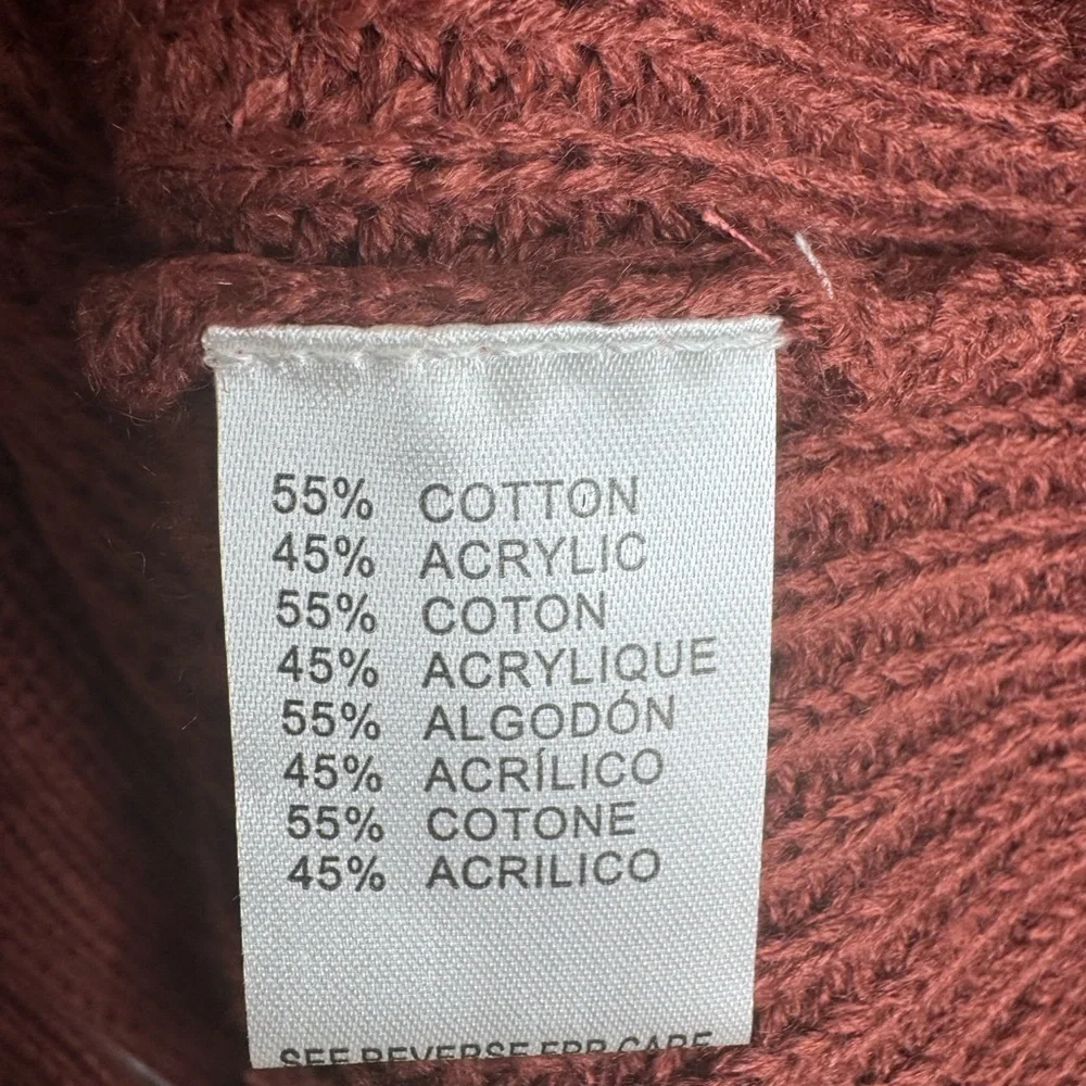 Miracle | Women's Lace-Up Sweater | Rust | Size M/L